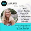Behind The Mic: with Jenn Taylor, Mom of 18, Host of At A Crossroads with The Naked Podcaster
