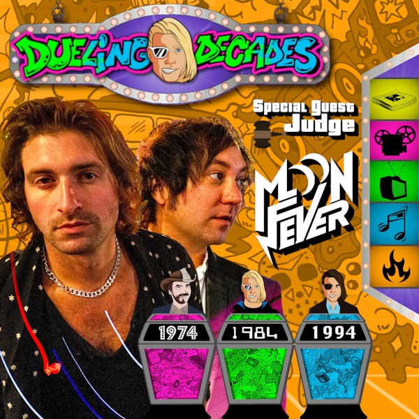 Rock band Moon Fever judges who had the best August 1974, 1984 or 1994!