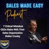 Walter Crosby Chats Sales and His Book Seven Critical Mistakes CEOs Make With Their Sales Organization