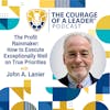 The Profit Rainmaker: How to Execute Exceptionally Well on True Priorities | John Lanier