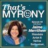 Jaime Merrithew Shares How Myrony Helped Her Become a TikTok Sensation Through Her Mandala Love Affair!!