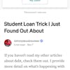 88. Trick On Paying My Student Loans
