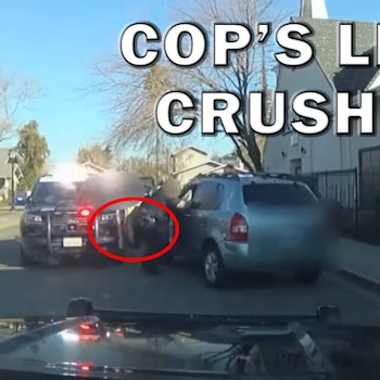 Carjacker Crushes Cop's Legs And Flees On Video - LEO Round Table S08E26