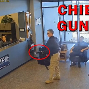 Chief Unknowingly Points Long Gun At Employees On Video! LEO Round Table S08E27