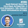 #096: SaaS Podcast Guesting: Cold email automation + 4 step sequence = 130+ podcast guest appearances in 5 mos. (Jeroen Corthout)