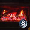 Wood Stove Fireplace 8 Hours | Crackling Fire White Noise for Relaxation