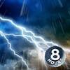 Big Thunder & Rain Sounds Storm White Noise 8 Hours | Sleep, Study, Relax