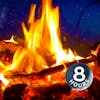 Campfire & River Night Ambience 8 Hours | Nature White Noise for Sleep, Studying or Relaxation