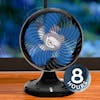 Fan & Rain Sounds 8 Hours | Sleep, Study, Focus or Relax with White Noise