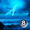Thunderstorm & Rain Sounds with Ocean Waves 8 Hours | White Noise for Sleeping, Studying