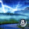 Thunder and Rainstorm with River Water Sounds 8 Hours | White Noise for Sleeping, Relaxation or Studying