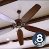 Ceiling Fan Noise for Sleeping or Studying | 8 Hours