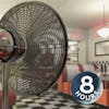 Fan Sounds & Diner Ambience 8 Hours | Relax or Study in Classic American Restaurant