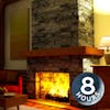 Relax to Winter Storm Sounds & Crackling Fireplace Comfy Vibe 8 Hours