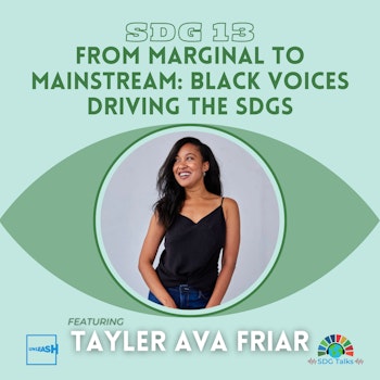 SDG 13 | From Marginal to Mainstream: Black Voices Driving the SDGs | Tayler Ava Friar