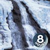 Soothing Waterfall on a Snowy Winter Day 8 Hours | Water Sounds for Sleeping