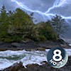 Crashing Waves, Steady Rain, & Rumbling Thunder | 8 Hour Thunderstorm and Ocean White Noise