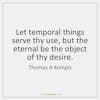 Temporal vs The Eternal