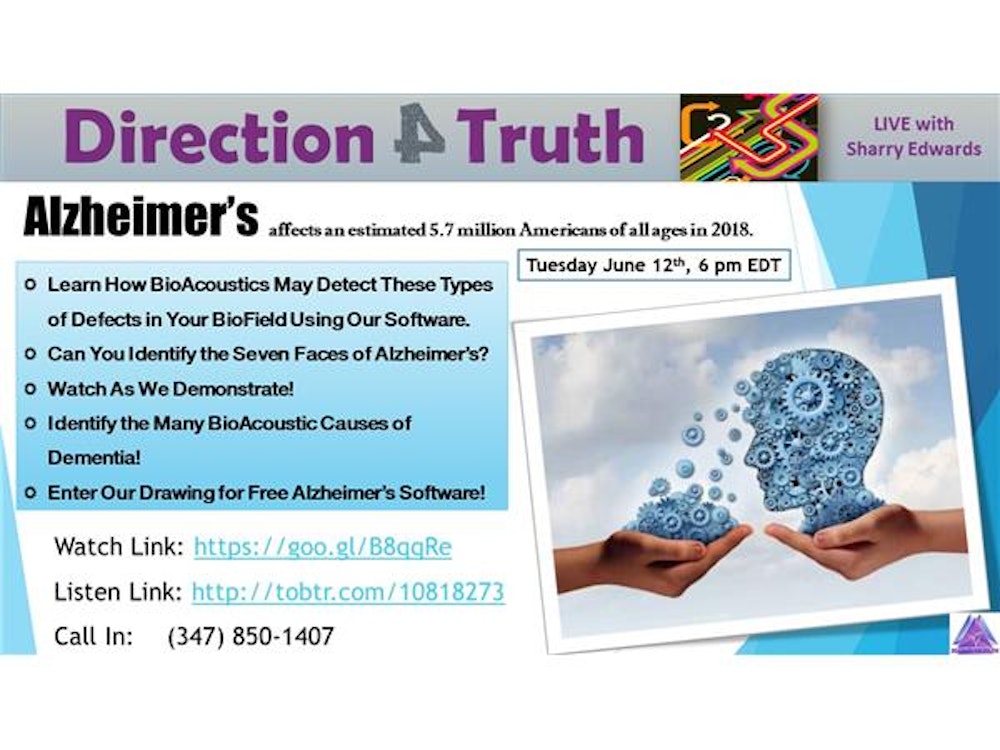 Direction 4 Truth - BioAcoustics & Alzheimer's