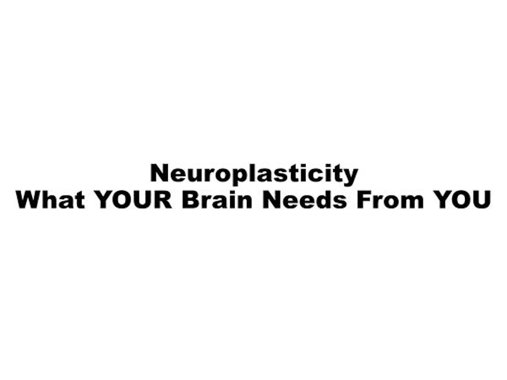 HH • Neuroplasticity: What YOUR Brain Needs From YOU