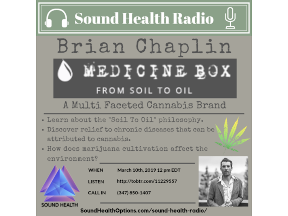 Sound Health Radio Investigates Marijuana As Medicine With Brian Chaplin