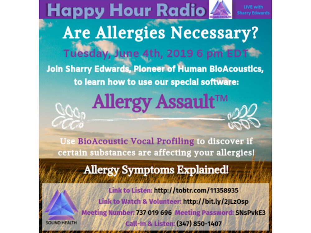 HAPPY HOUR - Are Allergies Necessary?