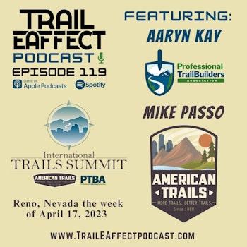 Aaryn Kay of the Professional Trail Builders Association and Mike Passo of American Trails – International Trails Summit 2023 #119