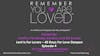 Remember You Are Loved™ LIVE: Lent Is For Lovers – 40 Days For Love Deepen