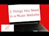 Musician Website Tips (5 Things You Need To Know)