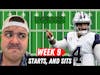 Starts, Sits, and Sleepers + Week 9 Matchups, Raiders reactions and more