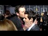 Blake Shelton Kisses Male Reporter on Grammys Red Carpet
