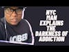 NYC man explains the darkness of addiction and why Sober is Dope! #short #nyctrain