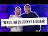 Vergil Ortiz Jr. Gifts Johnny Christ a Guitar
