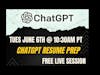 Free Live ChatGPT Resume Revamp Training