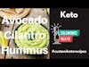 Keto Avocado-Cilantro Hummus #ketorecipes