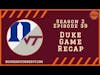 Duke Game Recap