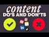 Content Do’s and Don’ts
