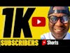1000 Plus Youtube Subscribers: My Sobriety Channel Journey #short
