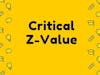 Critical Z-Value from Normal Distribution