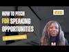 #202 How to pitch for Speaking Opportunities - Dr Jessica Houston