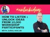 Episode 180: How to listen + unlock ideas from 10,000 workshop participants with Juraj Holub
