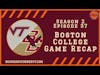 Boston College Game Recap