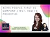 Being people-first vs company-first: How to prioritize ft. Marissa Goldberg | The Founder's Foyer