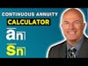 Continuous Annuity Present Value and Accumulated Value