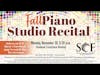 SCF Music Studio Piano Recital-Fall 2020