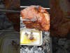 #pork Neck cooked on a #rotisserie. listen to that sizzle