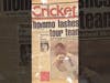Retro Australian Cricket newspaper style. #retro #cricket