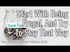 Start With Being Frugal, And Try To Stay That Way (Two Minute Business Wisdom)