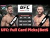 UFC BETS: RAFAEL FIZIEV VS RAFAEL DOS ANJOS | FULL CARD | BREAKDOWNS | PREDICTIONS