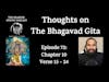 Thoughts on The Bhagavad Gita (Chapter 10: Verse 15 - Verse 24)